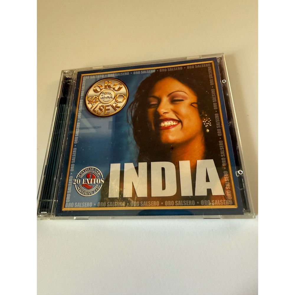 India Oro Salsero 20 Exitos 2 CD Set Latin Salsa Marc Anthony Universal 2003